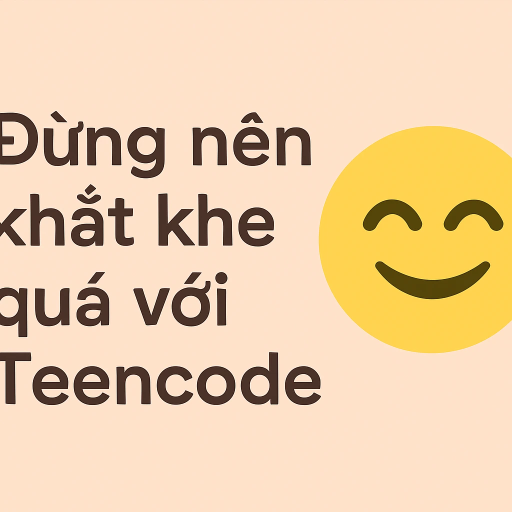 Đừng nên khắt khe quá với Teencode