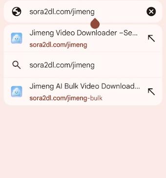 Step 3 — Open savevideoraw.com/jimeng