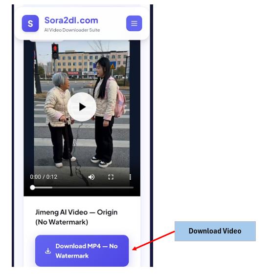 Step 5 — Download watermark-free video