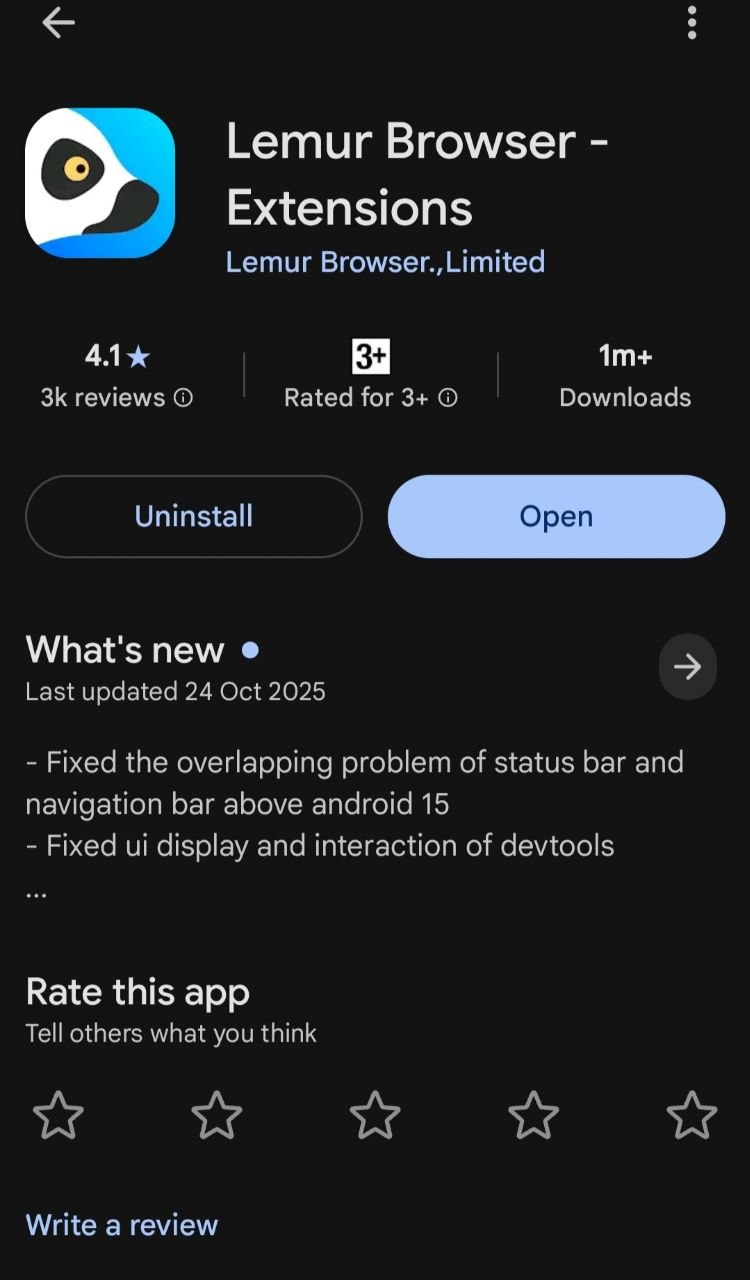 Step 1 — Download Lemur Browser