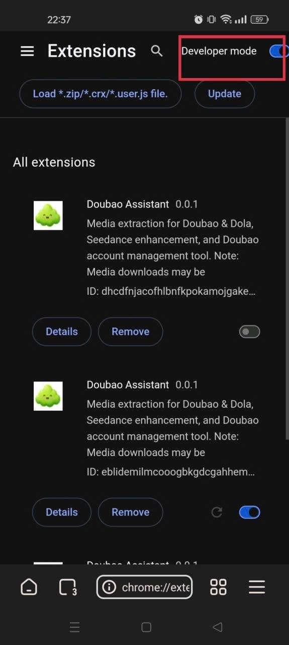 Step 4 — Enable Developer Mode