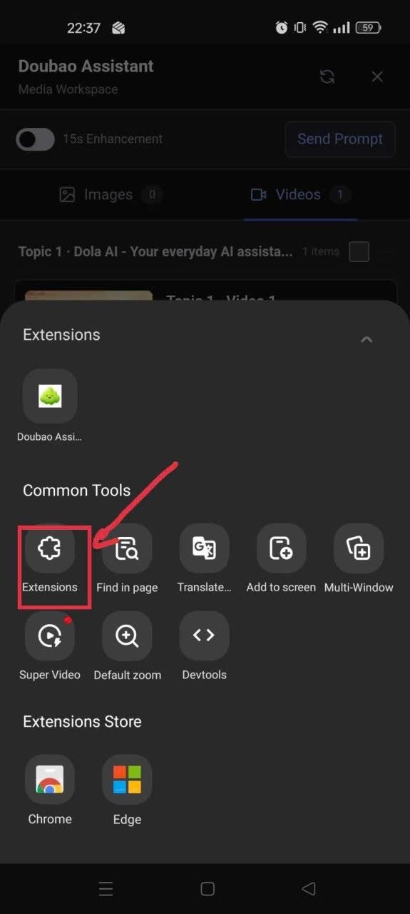 Step 3 — Extension section