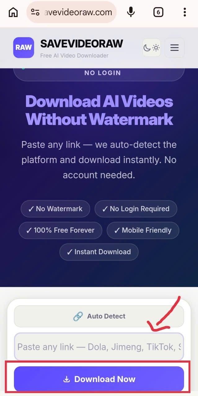 Step 2- -Paste link